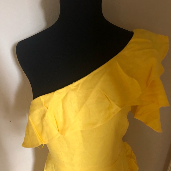 COPY - Sunshine one arm ruffle dress - Picture 3 of 5